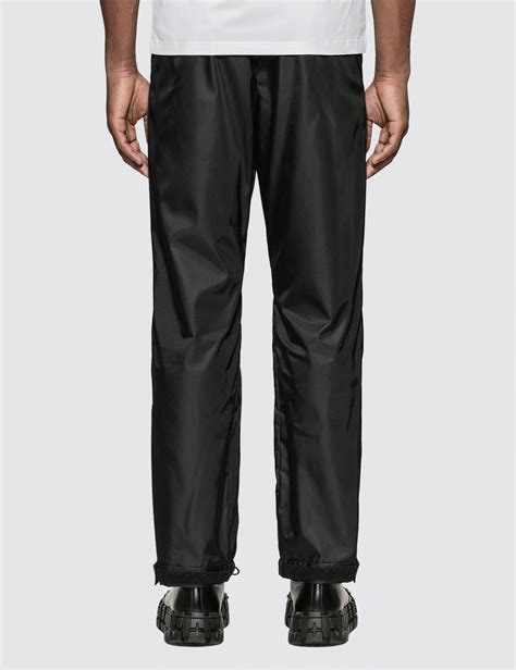 prada gabardine nylon pants|prada nylon gabardine track pants.